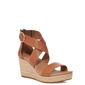 UGG WOMEN'S HYLDA ESPADRILLE WEDGE SANDAL - New with box